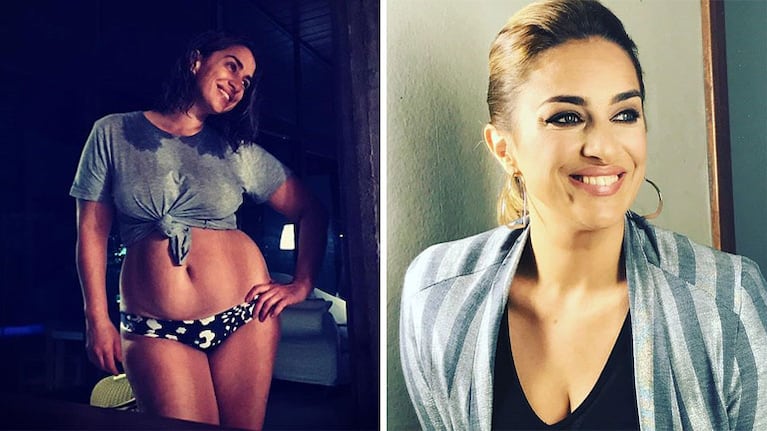 María Julia Oliván, sexy con su noni look tras la ducha. Foto: Instagram.