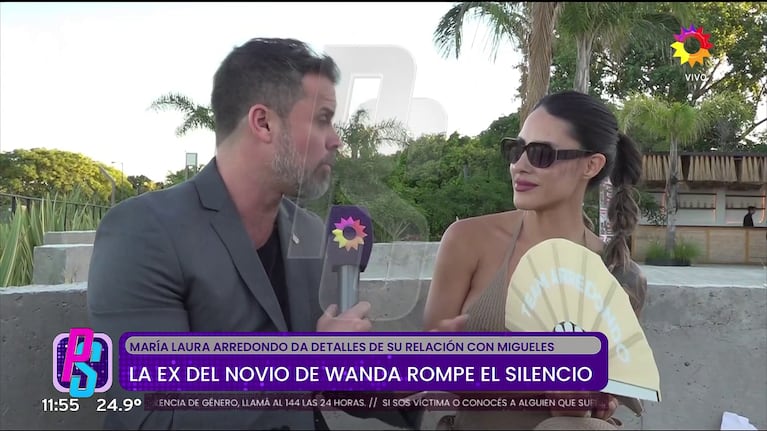 María Laura Arredondo, la ex de Martín Migueles, habló con Matías Vázquez para Puro Show (Foto: captura de eltrece).