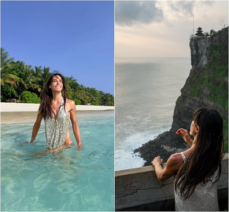 María Susini mostró sus vacaciones de lujo en Indonesia. Crédito: Instagram