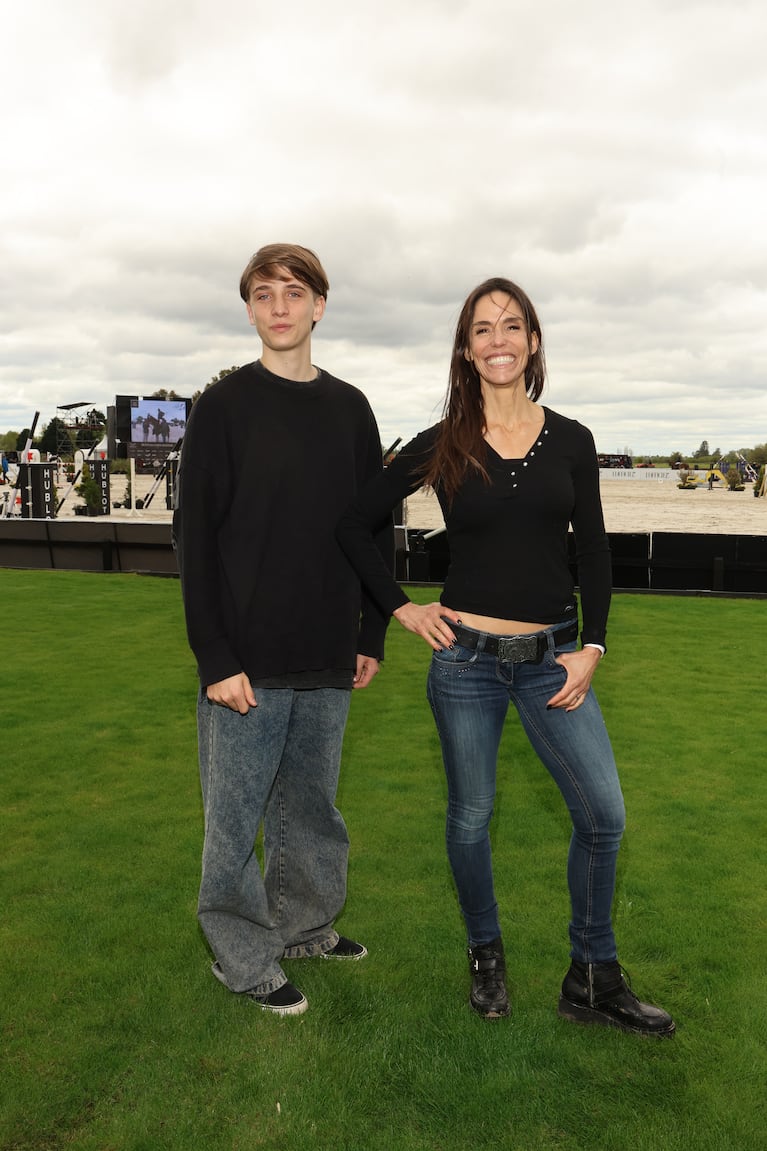 María Susini y su hijo Joaco. Foto: prensa