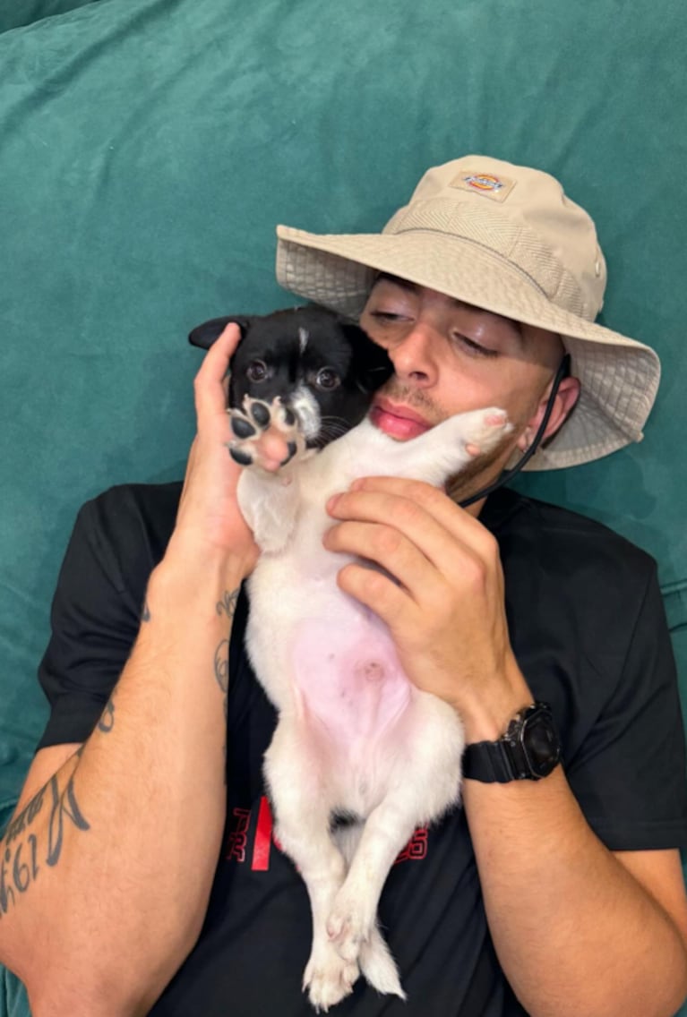María y J Rei adoptaron a un perrito: Foto | IG | mariabecerra