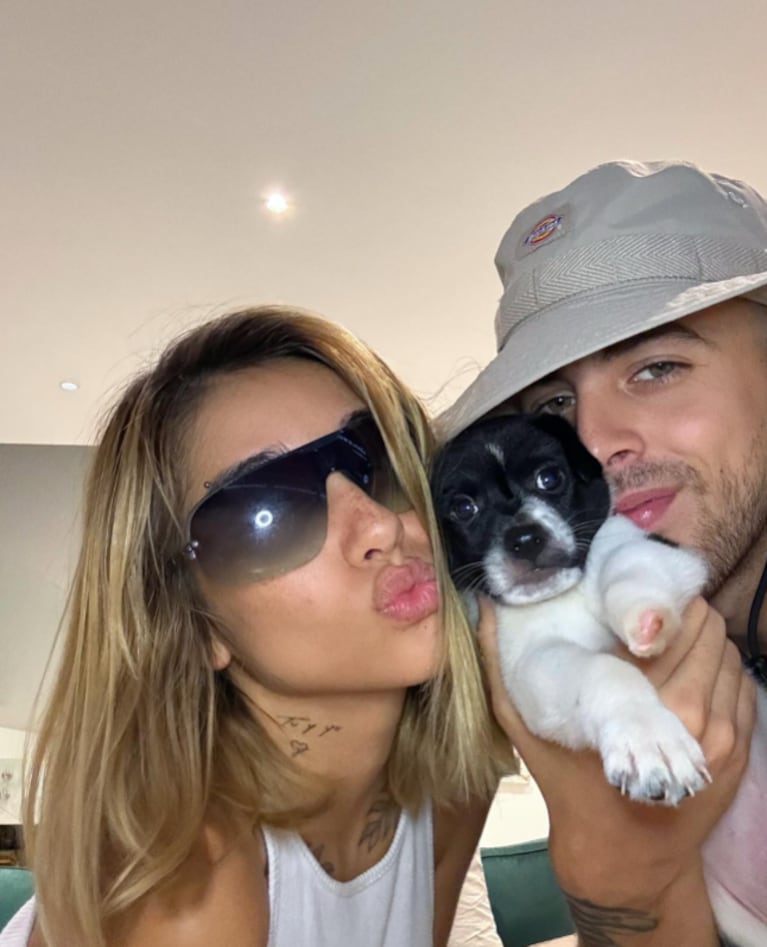 María y J Rei adoptaron a un perrito: Foto | IG | mariabecerra