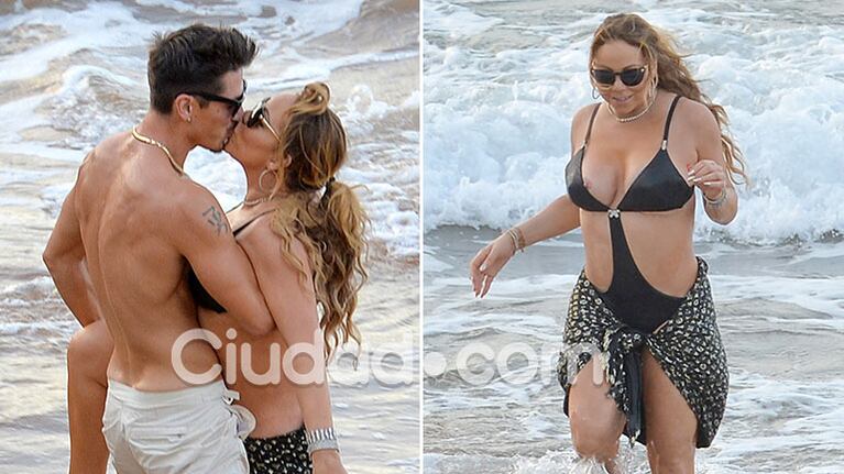 Mariah Carey, apasionada en el mar con un musculoso bailarín 13 años menor… y un blooper hot en pleno chapuzón. Foto: Grosby Group
