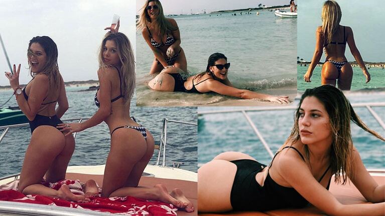 Marian Farjat y Romina Malaspina disfrutan del verano en Ibiza. Foto: Instagram.