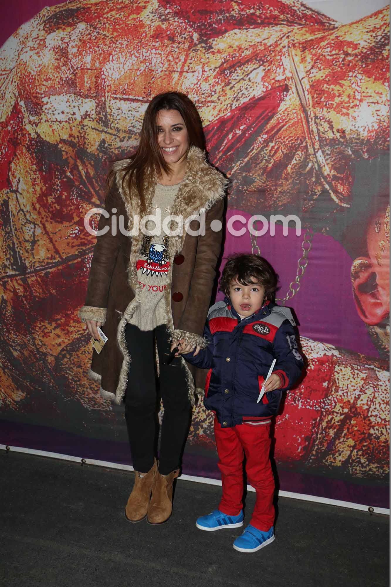 Mariana Brey con su hijo dijeron presente.Mariana Brey con su hijo dijeron presente. (Foto: Movilpress-Ciudad.com)