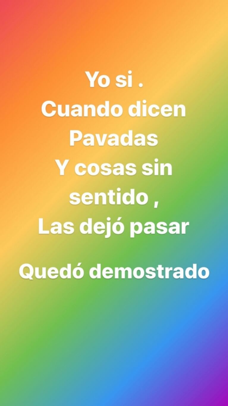 Mariana Brey publicó un provocador mensaje, tras su segundo cruce con Pampita: "Cuando dicen pavadas, las dejo pasar"