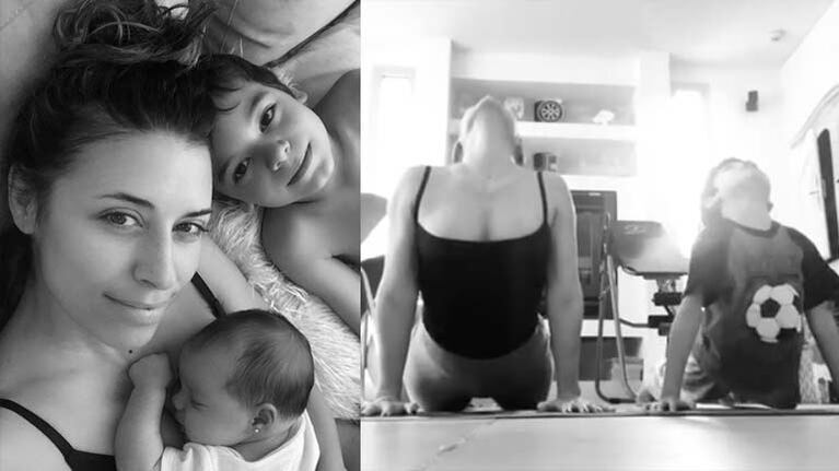 Mariana disfruta de su día a día con Luca y Juana.