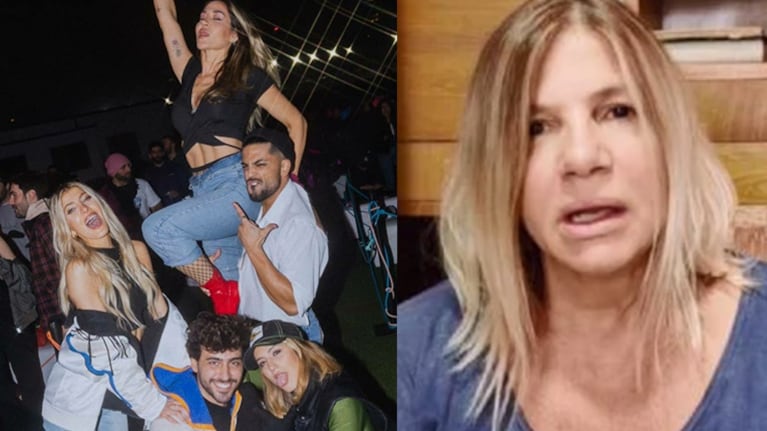 Mariana Lestelle criticó fuertemente una foto de Jimena Barón, Flor Vigna, Lizardo Ponce y más famosos en una fiesta.