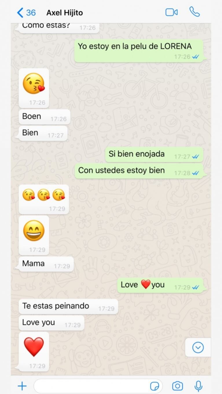 Mariana Nannis disparó contra Burlando y mostró chats privados con Axel: "¿Cómo se atreve a decir que no quiero a mi hijo?"