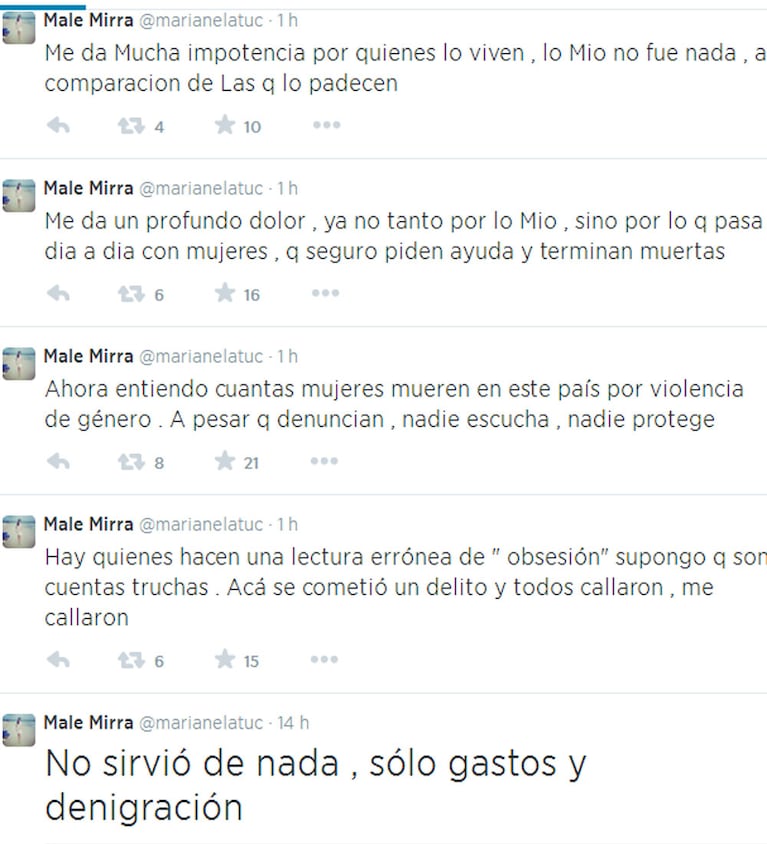 Marianela Mirra contra Jorge Rial (Foto: Twitter)