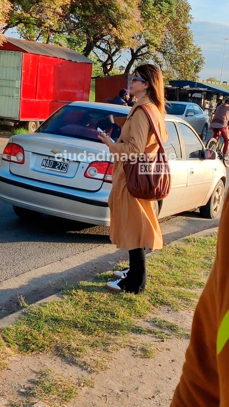 Marianela Mirra en su visita al penal de Ezeiza (Foto: RS Fotos)