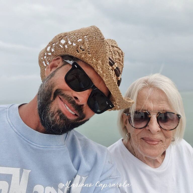 Mariano Caprarola y su mamá, Fady (Fotos: Instagram @)