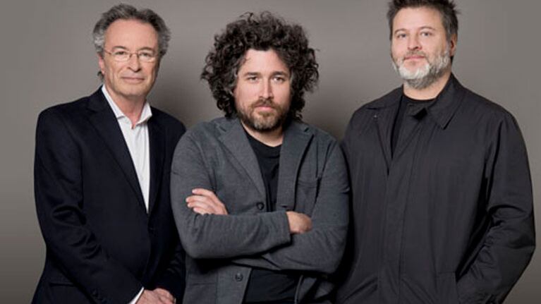 Mariano Cohn y Gastón Duprat con Oscar Martínez
