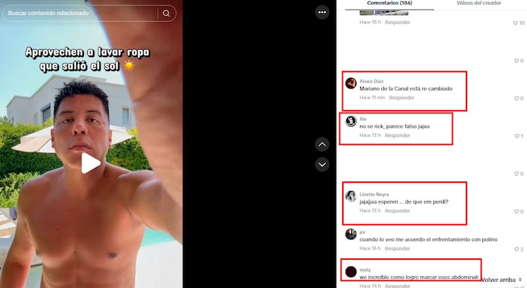 Mariano de la Canal sorprendió con su cambio físico (TikTok)
