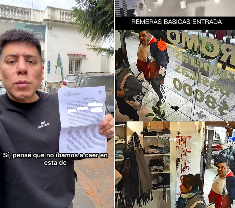 Mariano de la Canal sufrió un robo en su local de remeras (Captura: Instagram @marianodelacanal)