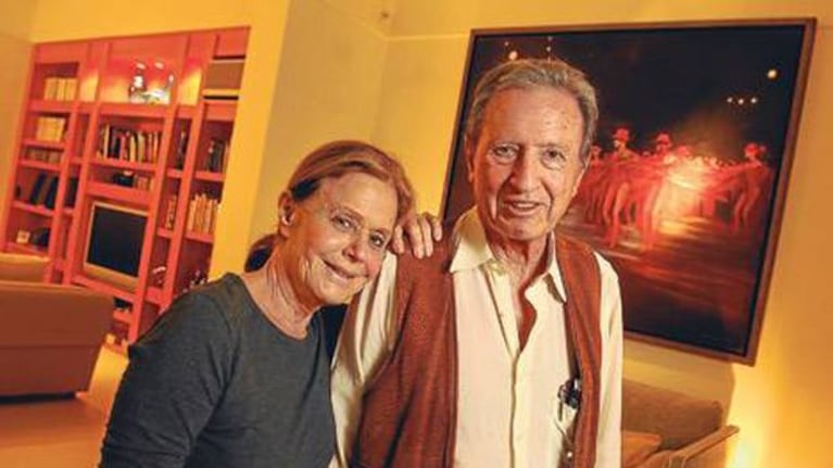 Mariano Grondona junto a su mujer. (Foto: Perfil)