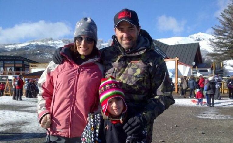Mariano Iúdica, de vacaciones en Chapelco junto a su familia. (Foto: Twitter)