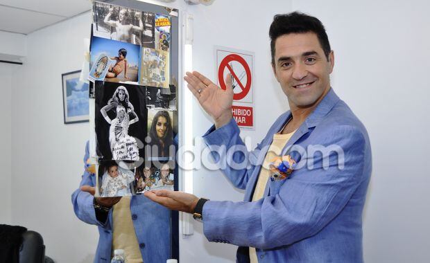 Mariano Iúdica, en su camarín (Foto: Jennifer Rubio).