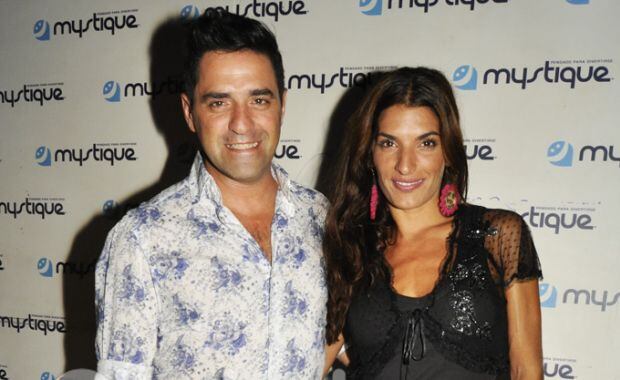 Mariano Iúdica y Romina Propato, en el cumpleaños de Noelia Pompa. (Foto: Jennifer Rubio)
