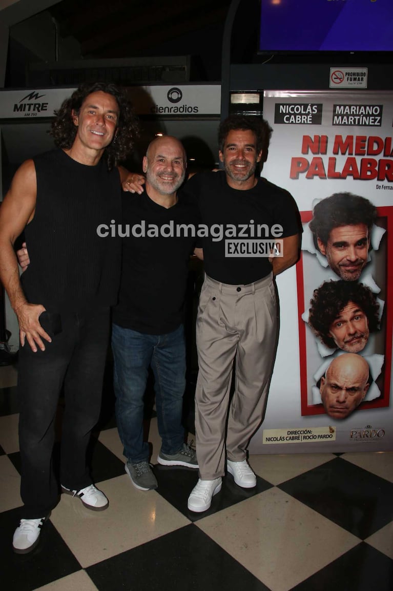 Mariano Martínez, Bicho Gómez y Nicolás Cabré (Foto: Movilpress)