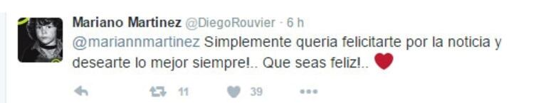Mariano Martínez confirmó que será papá junto a Camila Cavallo de una particular manera