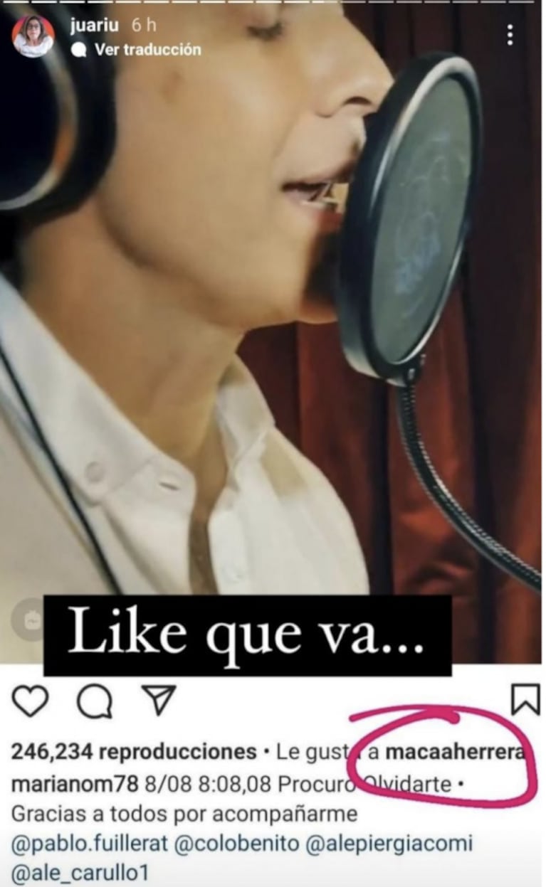 Mariano Martínez estaría cerca de la exnovia de Alex Caniggia: sus intensos likes con Macarena Herrera