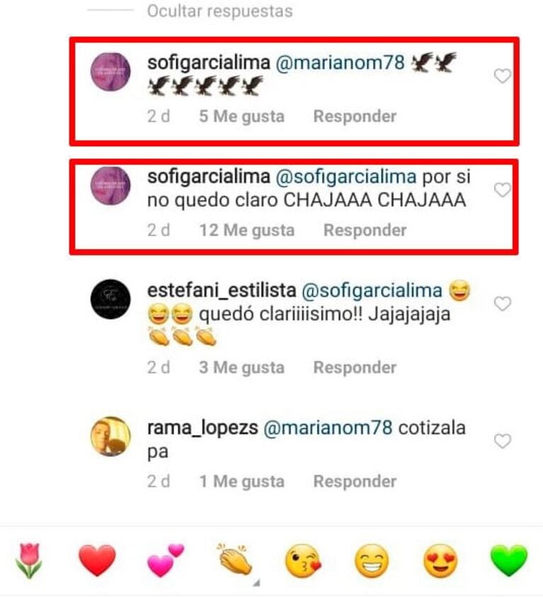Mariano Martínez le comentó una foto a Marcela Kloosterboer y los fans lo cruzaron duro: "¡Está casada!"