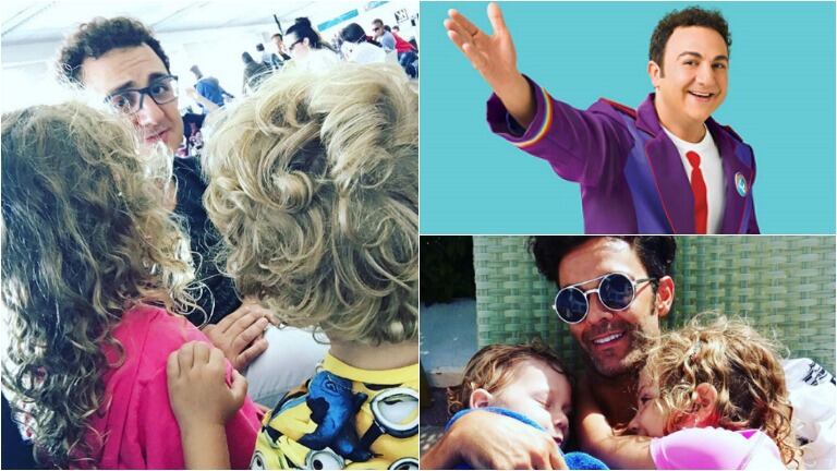 Mariano Martínez, papá feliz en el encuentro de sus hijos con Topa. Foto: Instagram