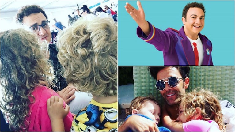 Mariano Martínez, papá feliz en el encuentro de sus hijos con Topa. Foto: Instagram