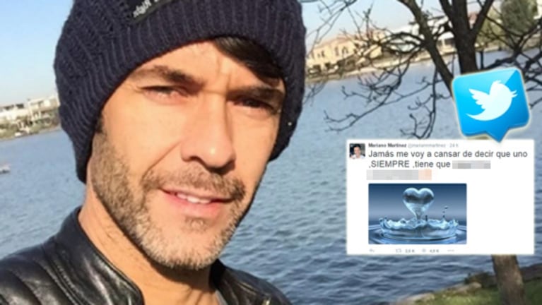 Mariano Martínez reafirmó un tweet que escribió hace un mes y medio: "Jamás me voy a cansar de decir que uno, siempre, tiene que seguir las corazonadas"