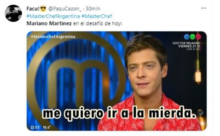 Mariano Martínez visitó MasterChef y generó montañas de memes: "Sigo sin entender por qué lo invitaron"