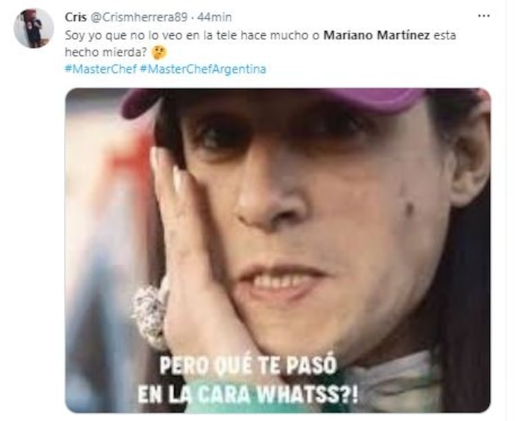 Mariano Martínez visitó MasterChef y generó montañas de memes: "Sigo sin entender por qué lo invitaron"