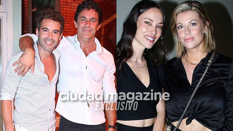Mariano Martínez y Nicolás Cabré estrenaron obra y Camila Cavallo y Juliana Giambroni dijeron presente (Fotos: Movilpress). 