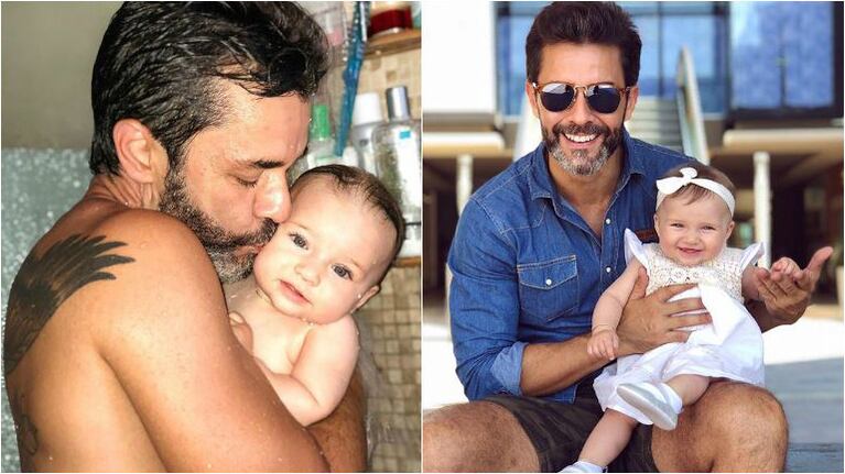 Mariano Martínez y su foto súper tierna con su hija Alma en la ducha: Amor, amor, amor