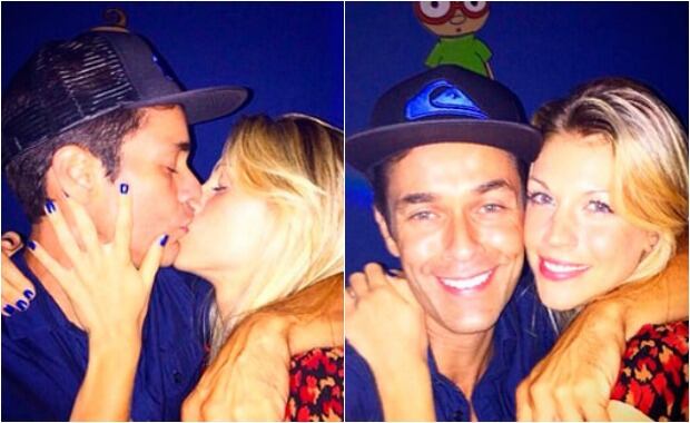Mariano Martínez y una reconciliación a los besos y mimos con Juliana Giambroni. (Foto: Instagram)