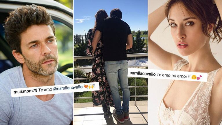 Mariano Martínez y una romántica foto con Camila Cavallo (Foto: Instagram)