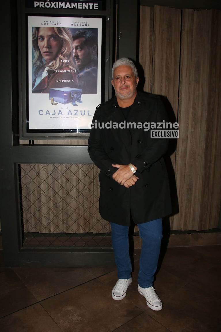 Mariano Peluffo en el estreno de La Caja Azul (Foto: Movilpress).
