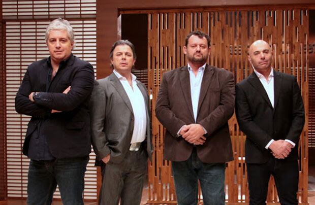 Mariano Peluffo y el jurado de MasterChef. (Foto: prensa Telefe)
