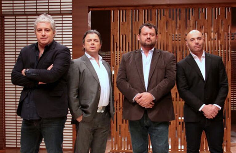 Mariano Peluffo y el jurado de MasterChef. (Foto: prensa Telefe)