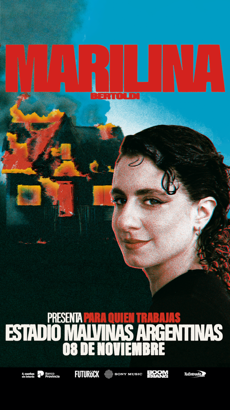 Marilina Bertoldi estrena el video de “Bajan de día de noche esperan” antes de su show en el Estadio Malvinas