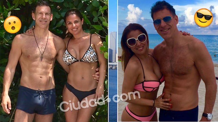 Marina Calabró y Martín Albrecht, de vacaciones en Miami, dieron que hablar con una foto en su perfil de WhatsApp...