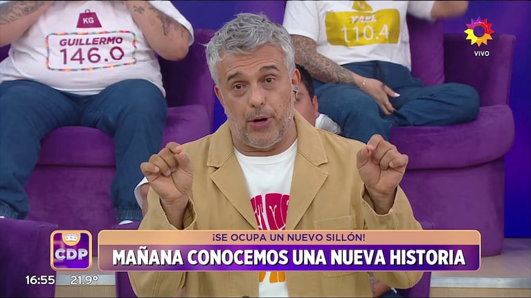 Mario Massaccesi en Cuestión de Peso. Foto: Captura (eltrece)