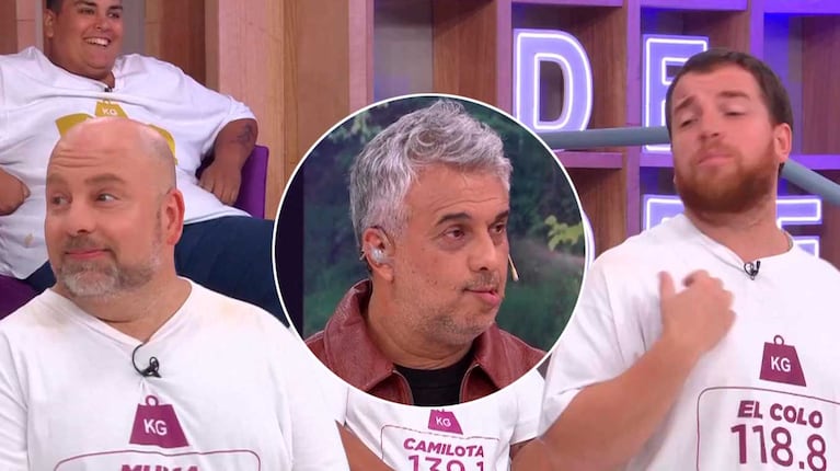 Mario Massaccesi, Muma y El Colo en Cuestión de Peso (Foto: capturas eltrece)