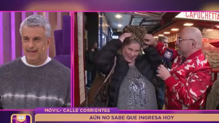 Mario Massaccesi se alegró por la vuelta de Lorna a Cuestión de Peso. Captura: eltrece