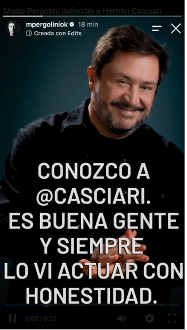 Mario Pergolini bancó a Hernán Casciari.