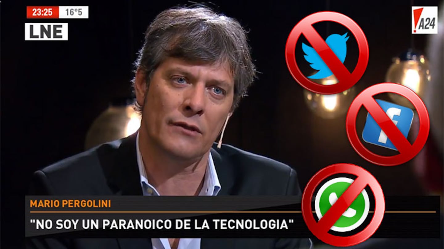 Mario Pergolini, contra la sobreexposición tecnológica.