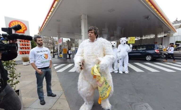 Mario Pergolini, disfrazado de oso polar (Foto: Web).