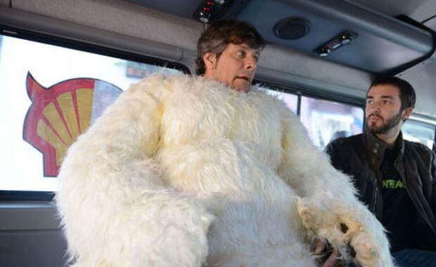 Mario Pergolini, disfrazado de oso polar (Foto: Web).