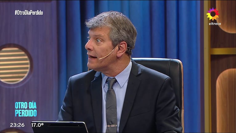 Mario Pergolini, impactado con la cantidad de ficciones que hizo Adrián Suar a lo largo de su carrera (Foto: captura de eltrece).