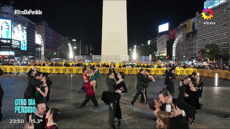 Mario Pergolini rindió homenaje al tango en Otro Día Perdido desde el Obelisco (Foto: Captura de eltrece).